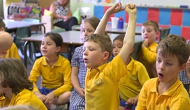 Students engage in their classroom