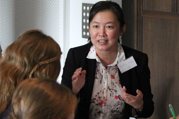 Educators discussing