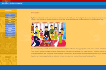 My Place Asia Australia webpage home