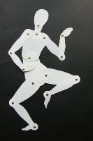 Front view dancing mannequin