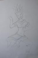 Side view moving mannequin