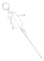 Push a stick through the milk carton and 'head' to assemble the doll