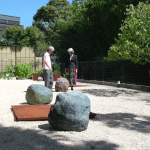 LEe U Fan shows Alison his garden