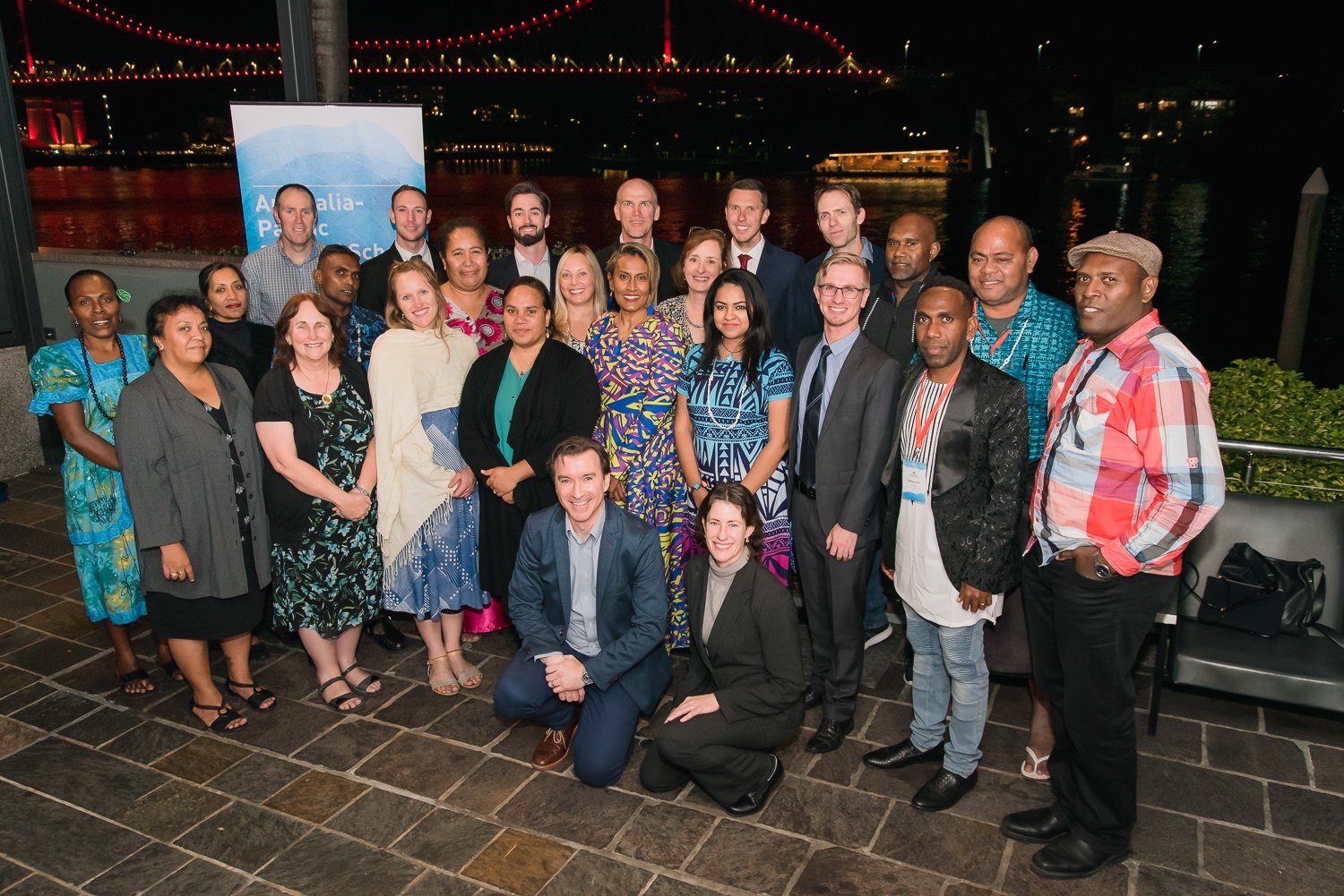 Group photo at the Welcome Event for the 2019 Australia-Pacific BRIDGE School Partnership 